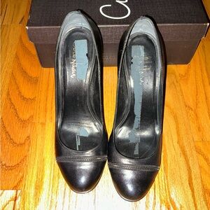 Cole Haan Stephanie leather pumps size 9 Black